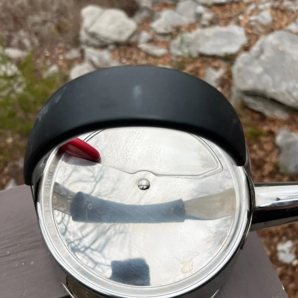 Michael Graves Design Easy-Fill 2.5qt Stainless Whistler Tea Kettle Pot - Picture 6 of 13